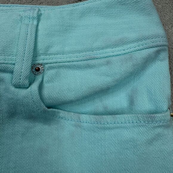 Lilly Pulitzer Shorts Women's Size 4 (30) Denim Cut-off Teal Blue‎ - Picture 8 of 12